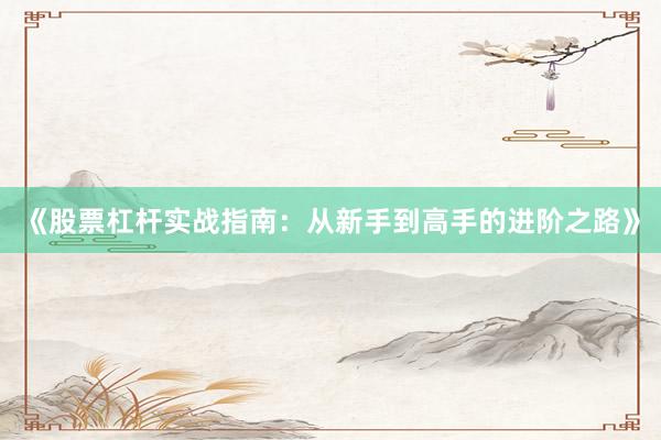 《股票杠杆实战指南：从新手到高手的进阶之路》