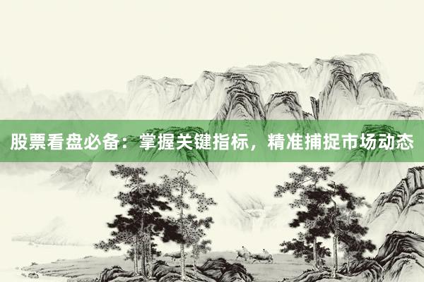 股票看盘必备：掌握关键指标，精准捕捉市场动态