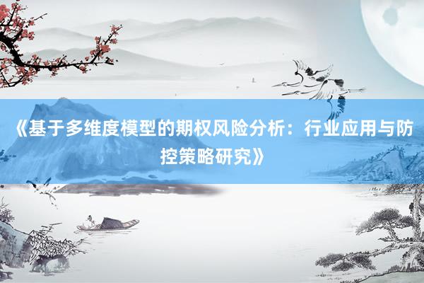 《基于多维度模型的期权风险分析：行业应用与防控策略研究》