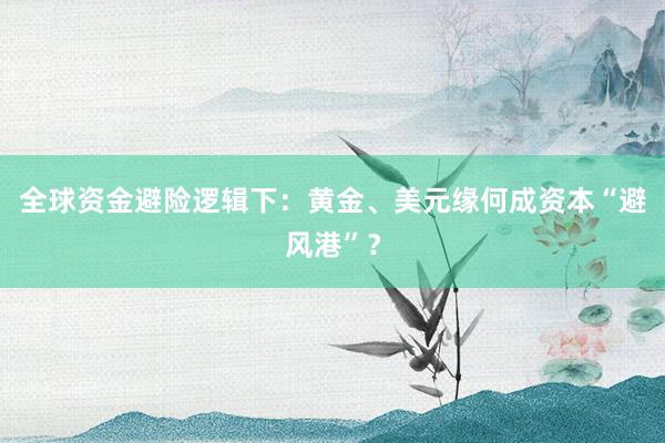 全球资金避险逻辑下：黄金、美元缘何成资本“避风港”？