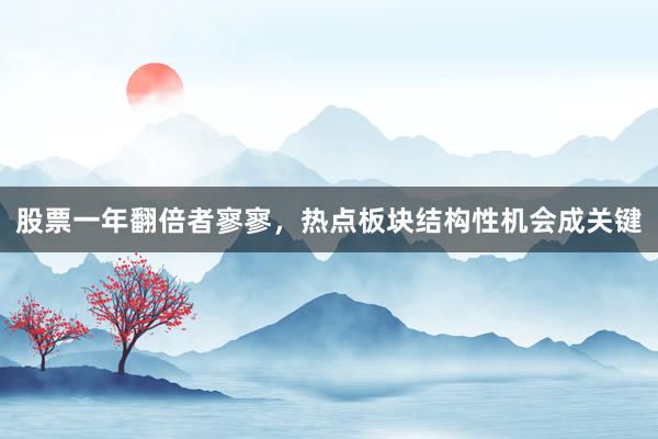 股票一年翻倍者寥寥，热点板块结构性机会成关键