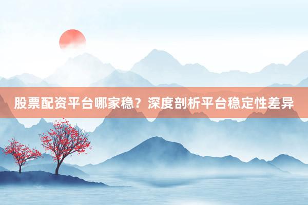 股票配资平台哪家稳？深度剖析平台稳定性差异